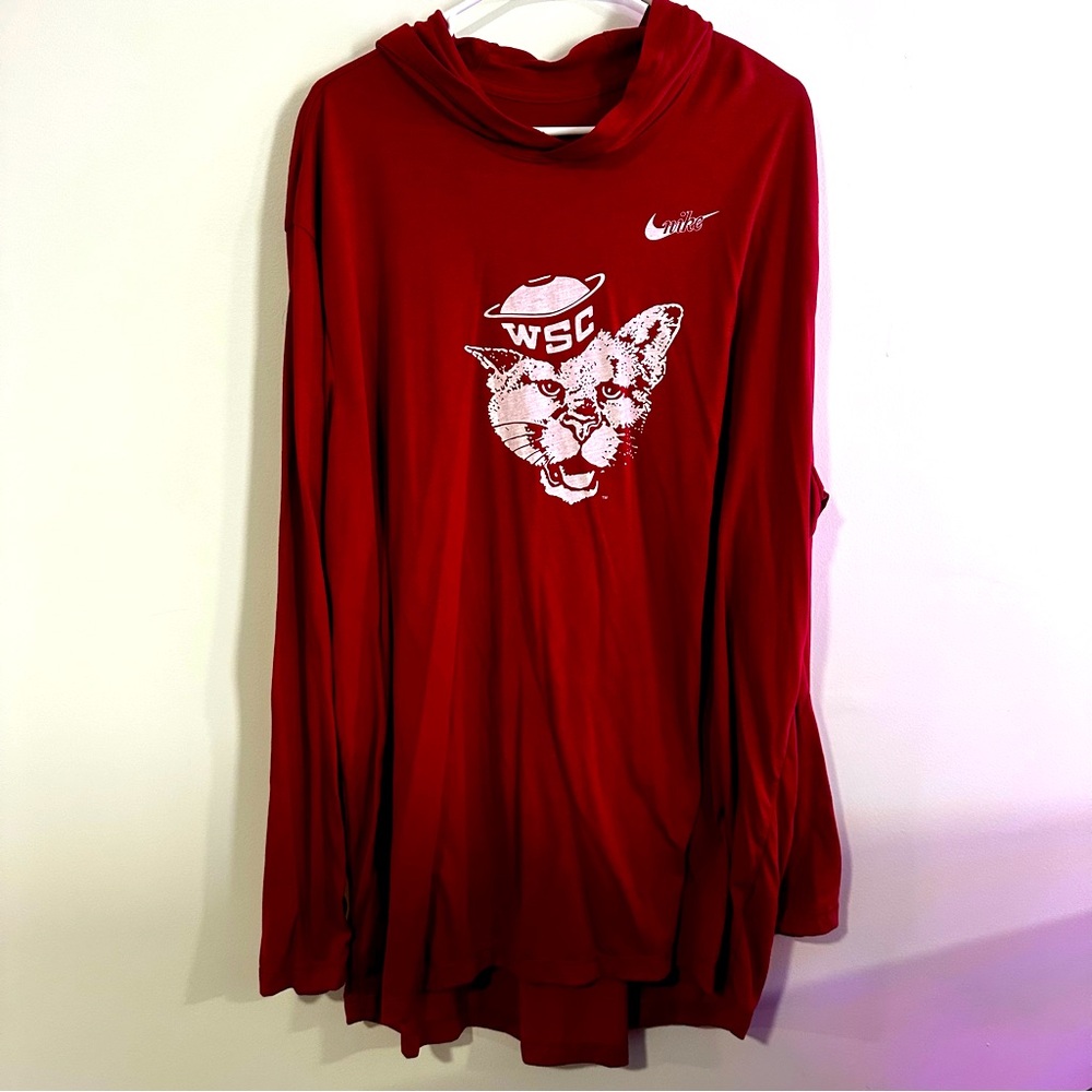 Nike Washington State University Old Butch WSC DriFit Hoodie Red Men’s 3XL